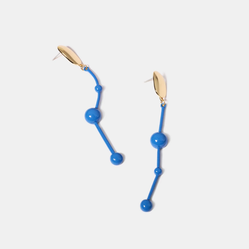 Модные Простые Длинные серьги креативные преувеличенные геометрические из