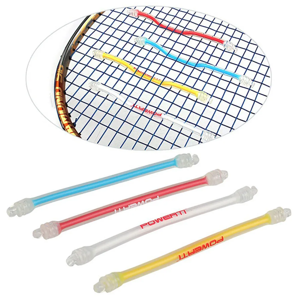 

Tennis Damper Shock Absorber Silicone Tennis Bat Vibration Absorbing Anti-slip Strips Reduce Tennis Racquet Vibration Dampeners