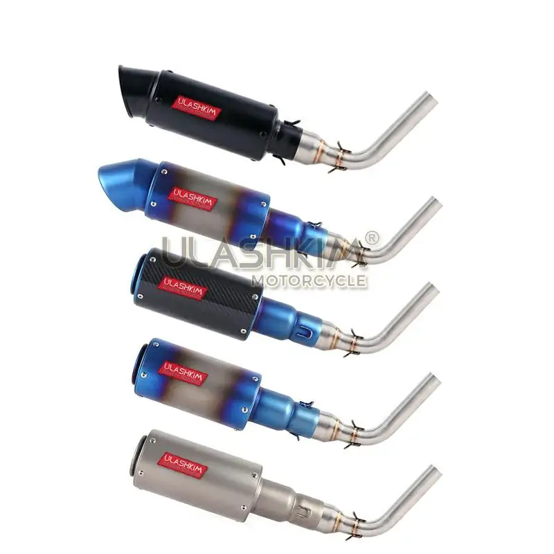 Выхлопная труба глушителя для мотоцикла выхлопная средняя из углеродного