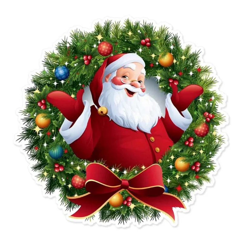 

Merry Christmas Santa Wall Stickers Window Glass Festival Wall Sticker Mural Art New Year Christmas Home Decorations