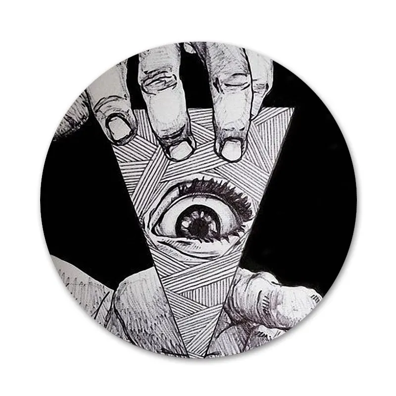 Модные забавные значки 58 мм Не доверяй никому глазам украшения броши