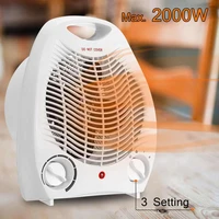 2000w portable electric fan room heater mini 3 heating settings air heater for home space winter warmer fan