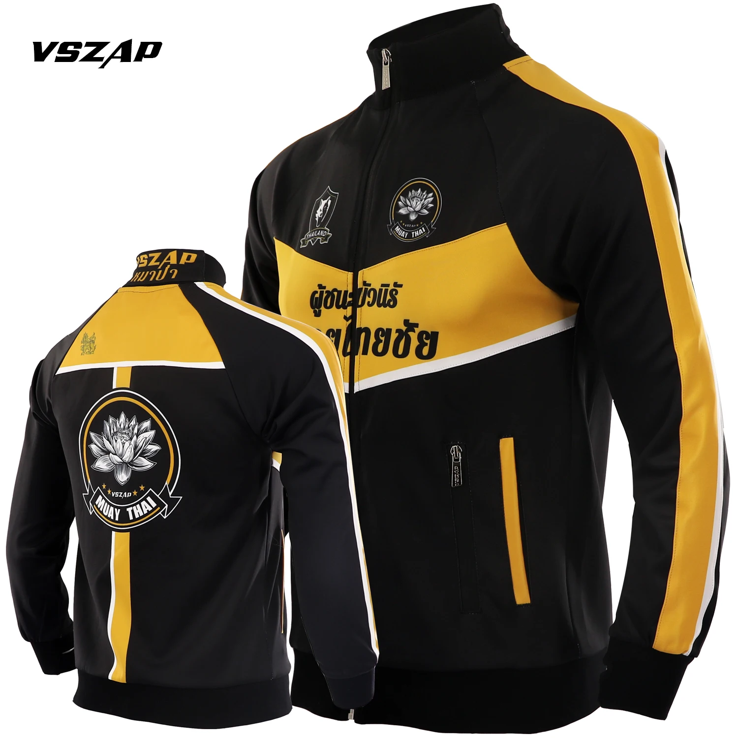 

VSZAP Muay Thai Fighting Jacket Men's Sports Fighting Competition Jacket Martial Arts Training MMA Fitness Broadcasting Clothing