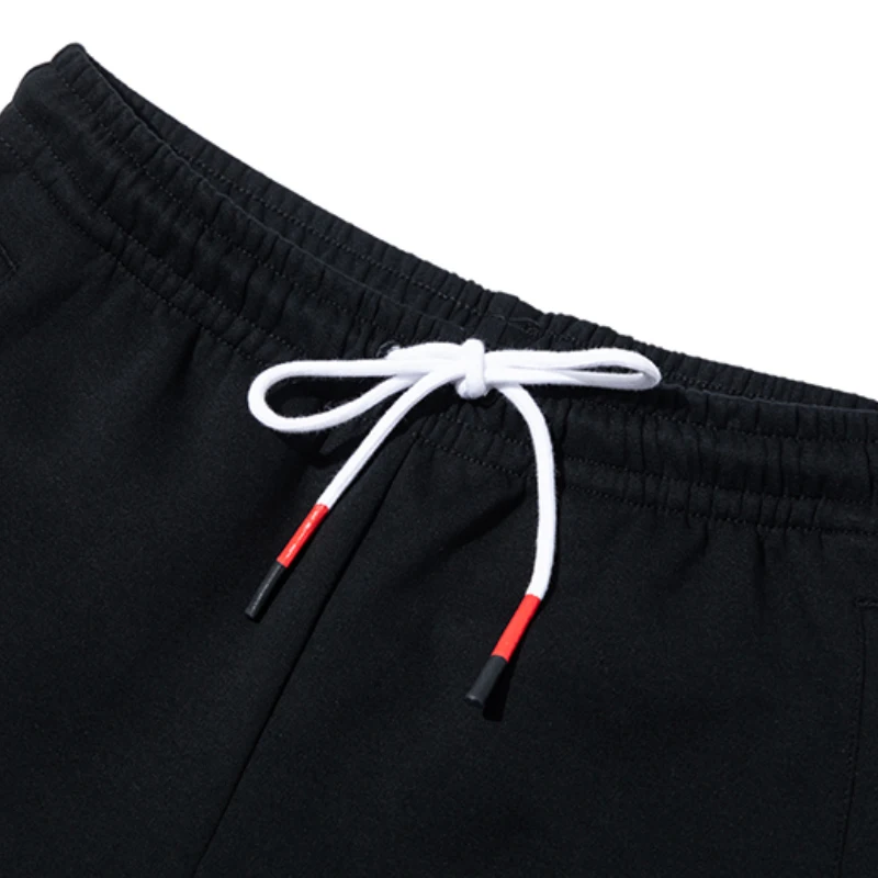 

361 Degrees Men Sports Basketball Knit Pants Cotton Colorful Drawstring Printing Street Fashion Trouser Black W552011001B-1I