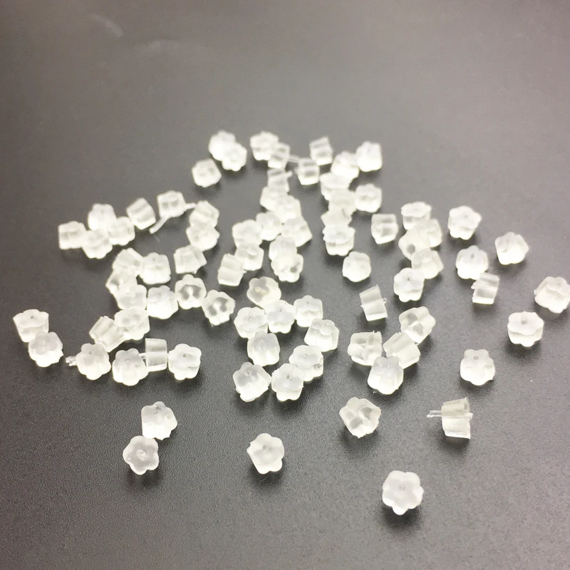 200 шт./лот серьги заглушка для задней крышки крюк пули безопасные прозрачные