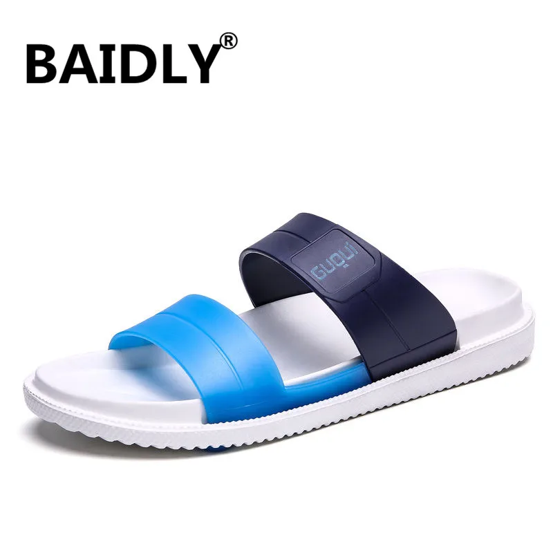 Шлепанцы мужские для пляжа дышащие массажные тапки летняя обувь воды влюбленных