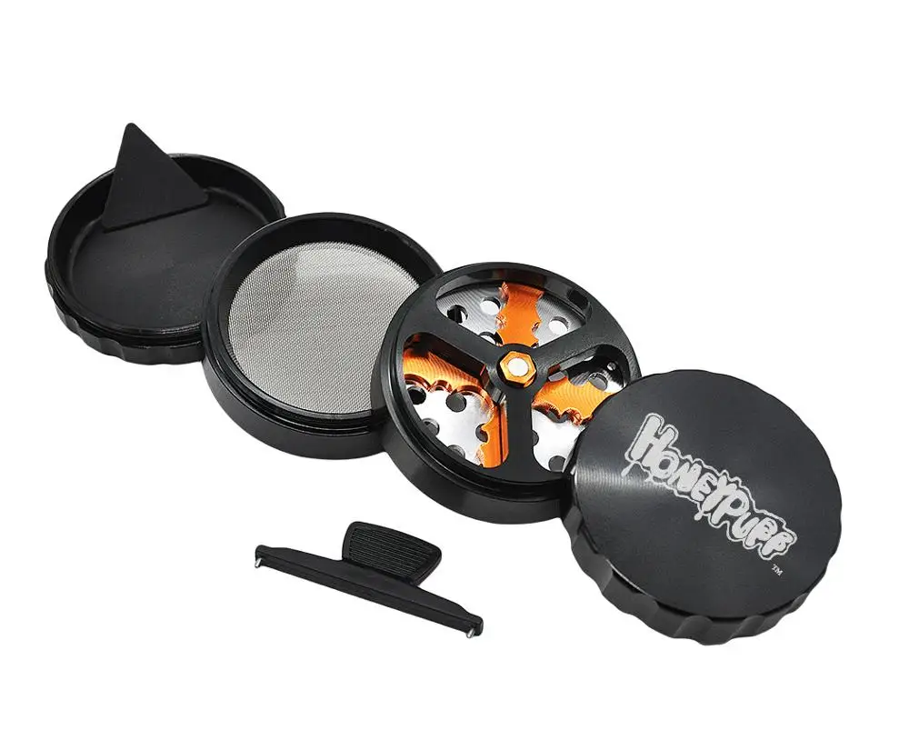 Металлическая алюминиевая травяная мельница диаметром 63 мм четыре слоя с