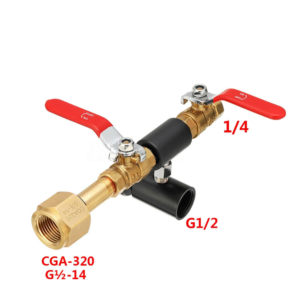 

HOT-G1/2 CO2 Cylinder Refill Adapter Hose with meter CO2 Refill Station Connector Kit for Filling Soda Maker for Sodastream Tank