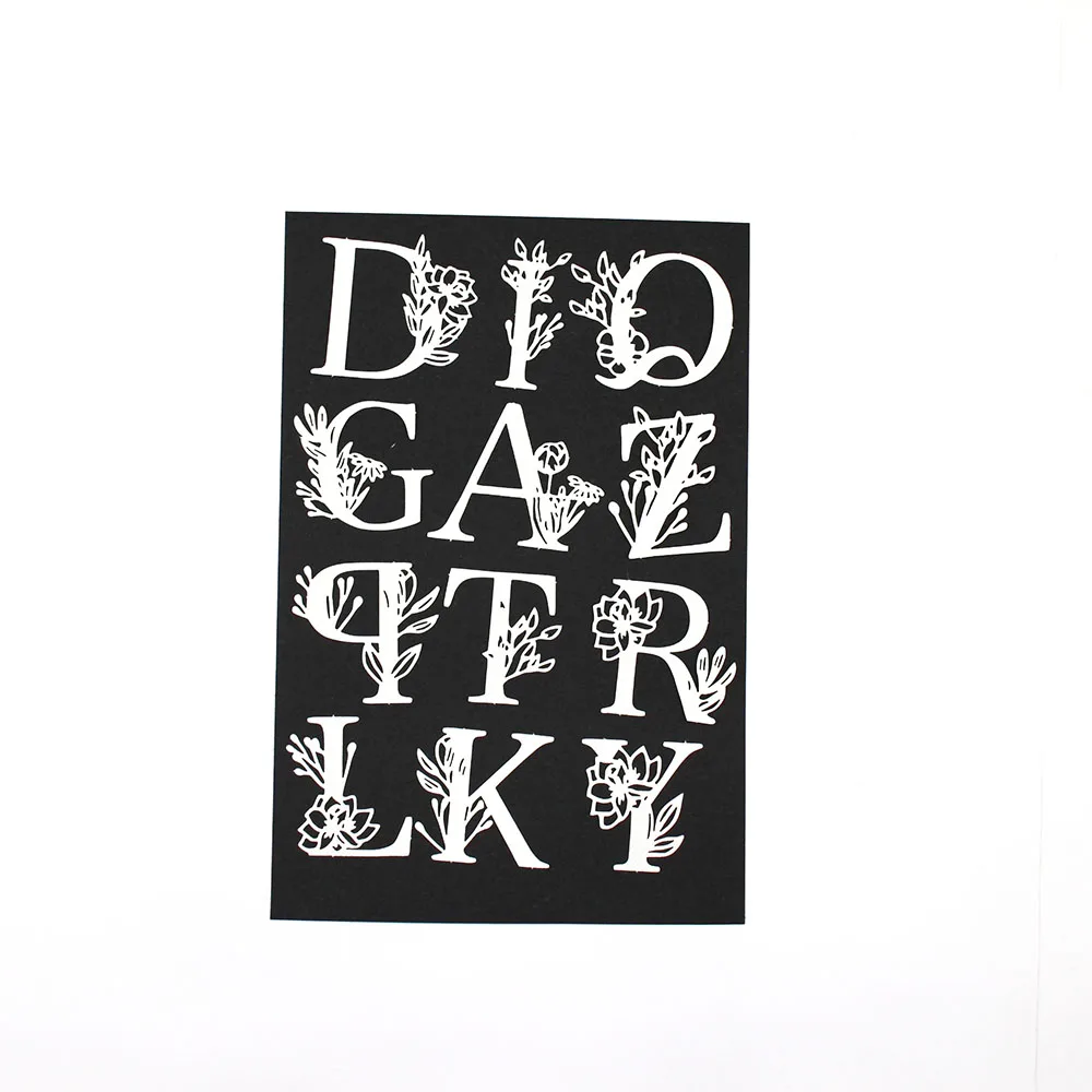 

26 lace capital letters different patterns handmade lace lace paper cut stickers DIY scrapbook album greeting card paper crafts