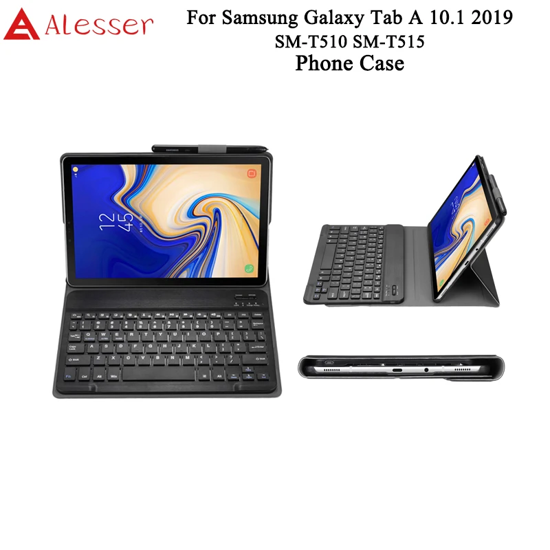 Alesser For Samsung Galaxy Tab A 10.1 2019 Flip Case Wireless Bluetooth Keyboard Tablet Cover | Мобильные телефоны и