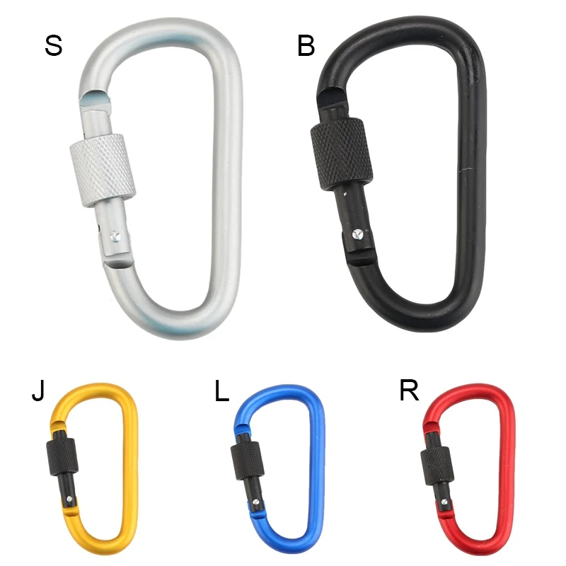 Алюминиевый карабин D Ring брелок зажим для кемпинга винт замок Пряжка защелка