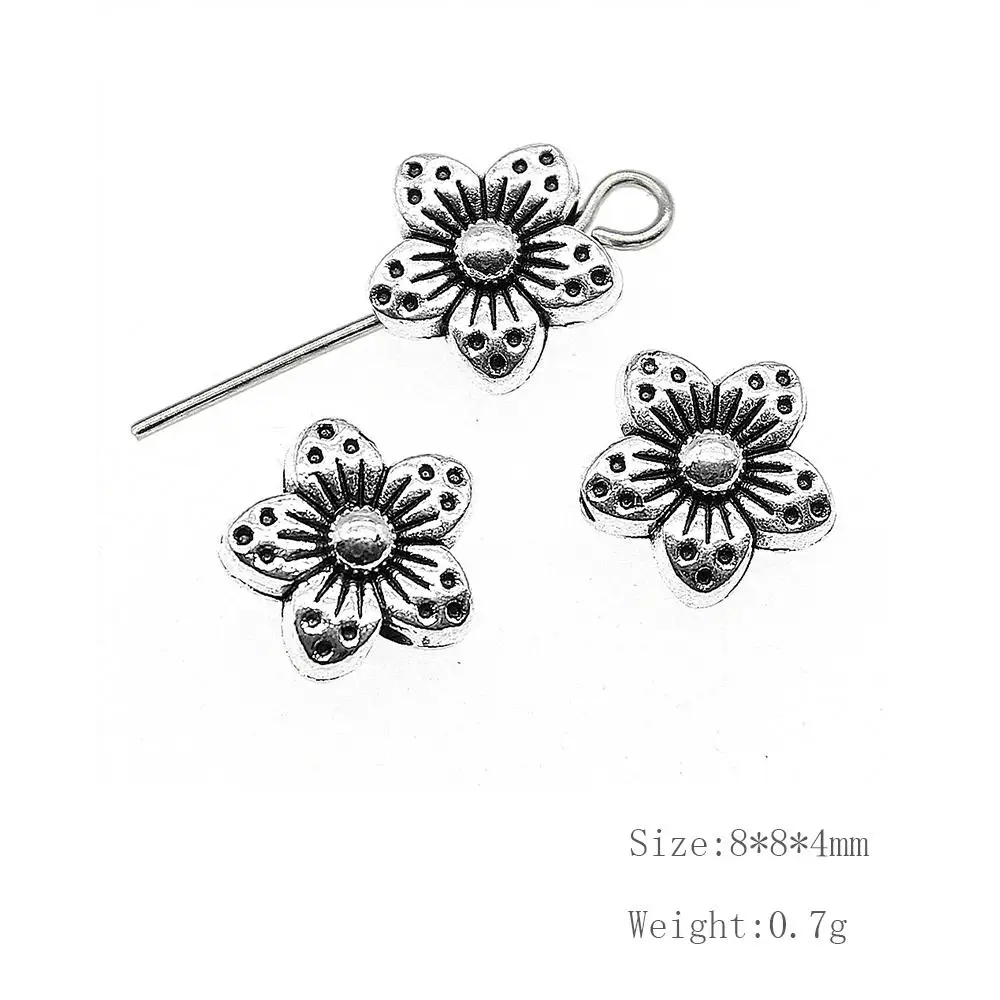 

Malzahar 30 Pieces Flower Small Hole Spacers Beads Jewelry Findings Components Pendants For Crafts