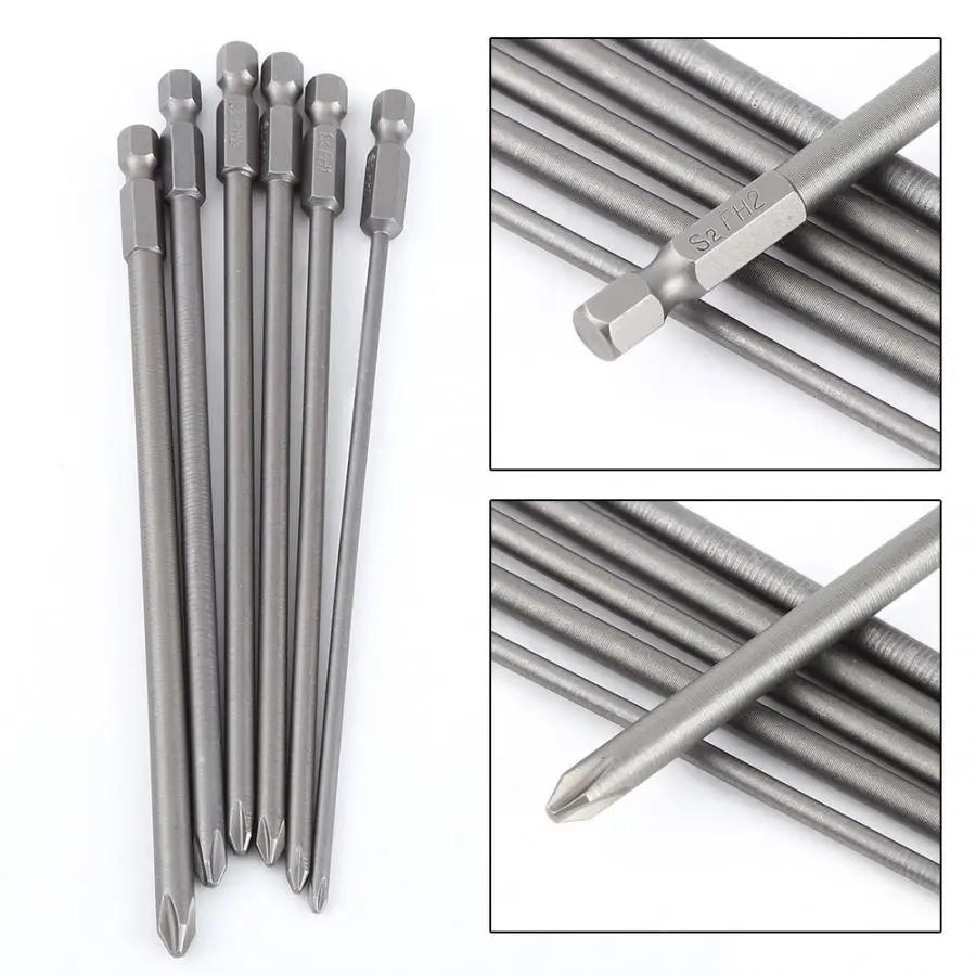 Набор бит для отвертки 6 шт. хвостовик 1/4 '' сталь S2 длина мм магнитный с