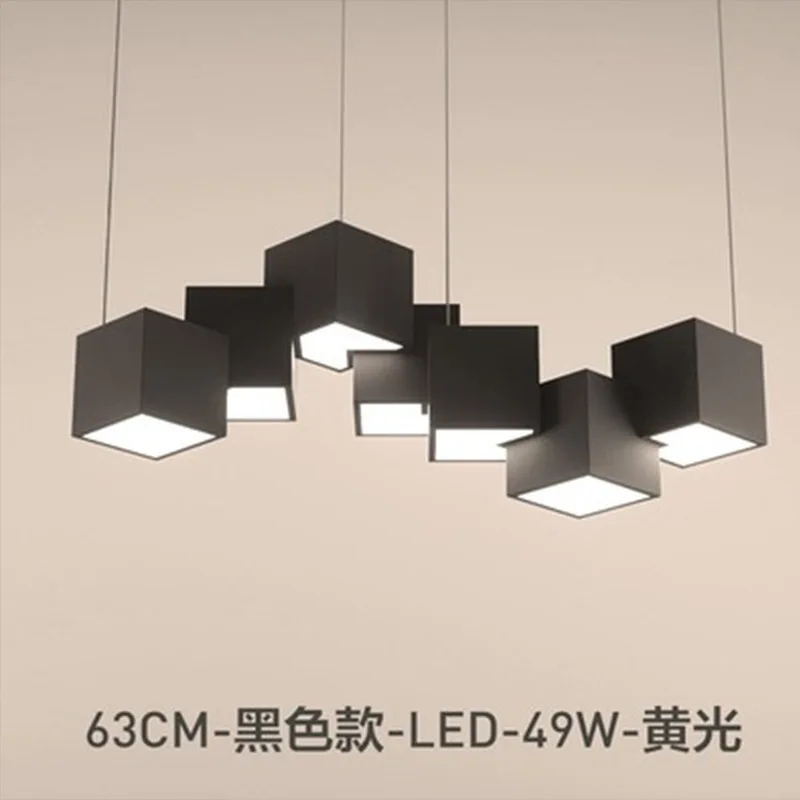 

Nordic postmodern simple chandelier creative personality art living room bedroom designer LED Black Branch Lighting
