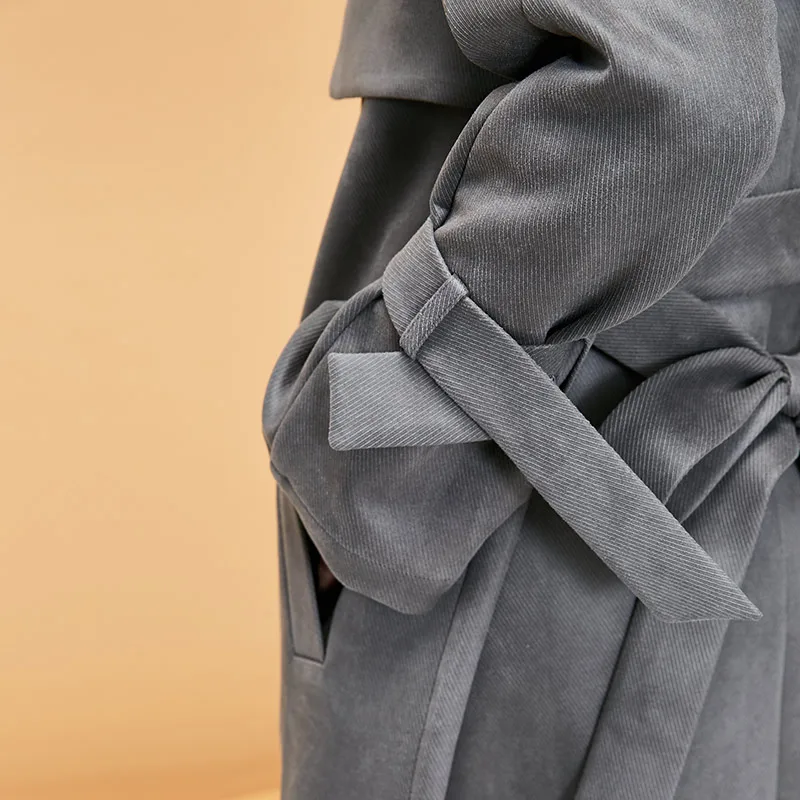 Vero Moda женский OL Стиль Минималистский средней длины саржа Тренч | 319109501