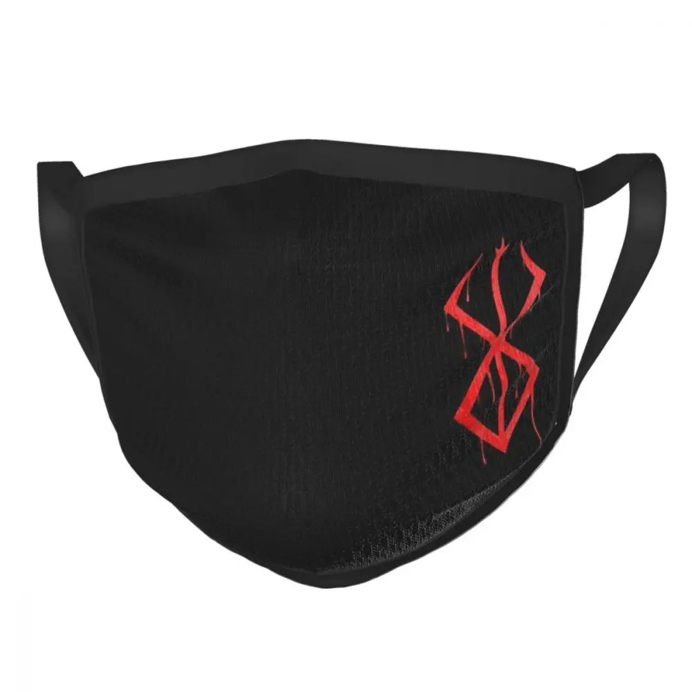Berserk Demon Mark Black Border Mask