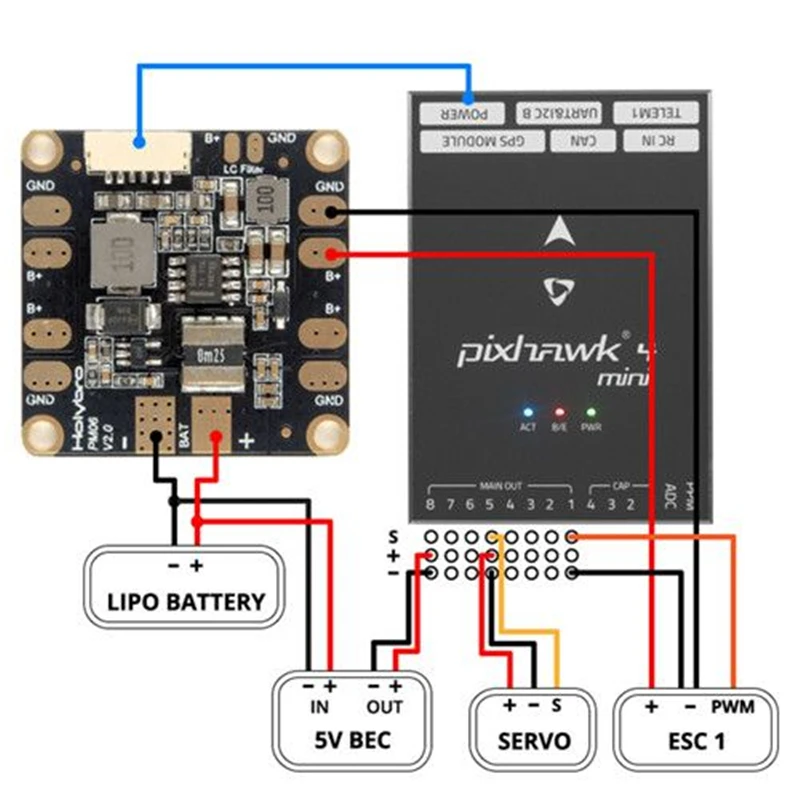 

Pixhawk 4 Mini & GPS & PM06 V2 Version Flight Controller with GPS Power Management Board