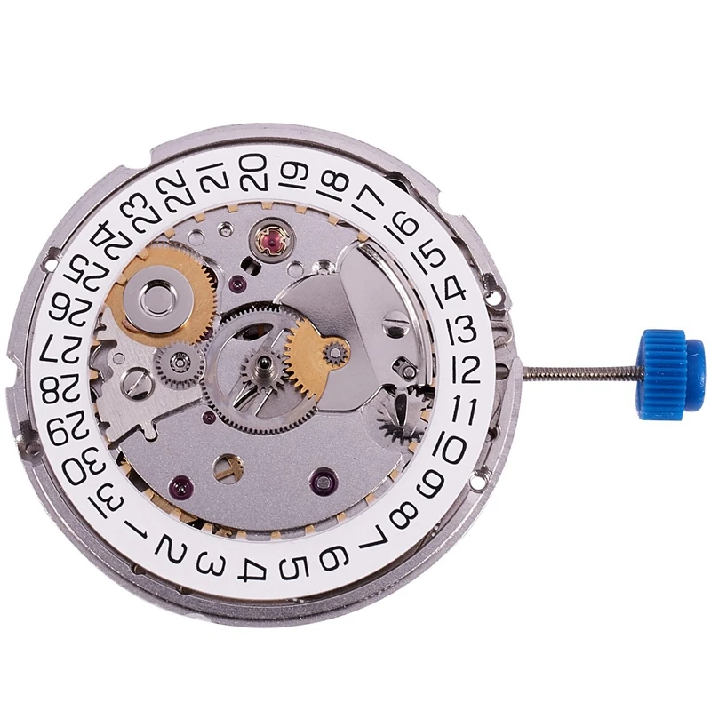 

2Pcs for Eta 2824-2 Sellita Sw200 White 3H Mechanical Watch Clock Movement - Silver & Gold