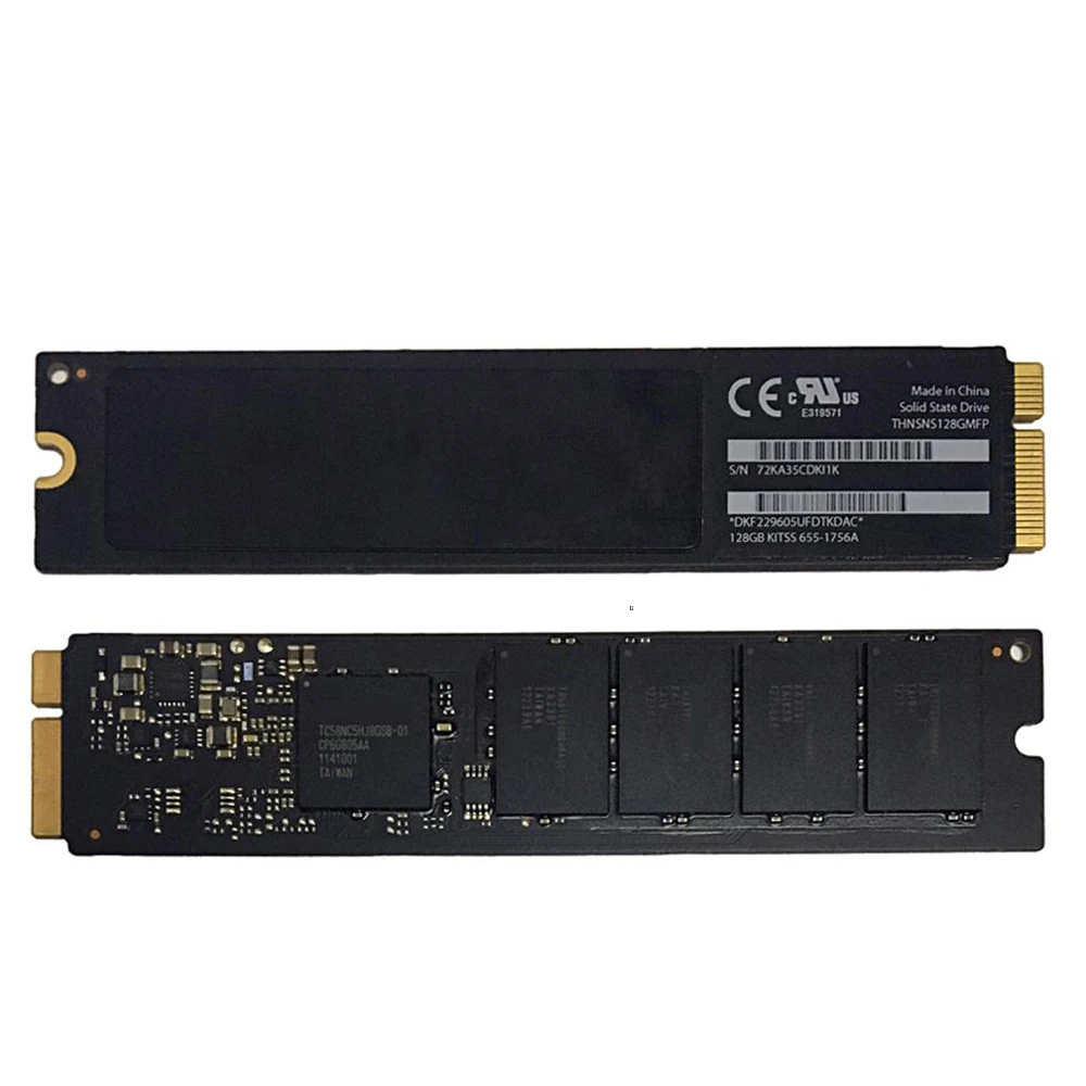 Оригинальный жесткий диск SSD 64 ГБ 128 256 для Macbook Air A1465 A1466 2012 дюйма твердотельный Md231