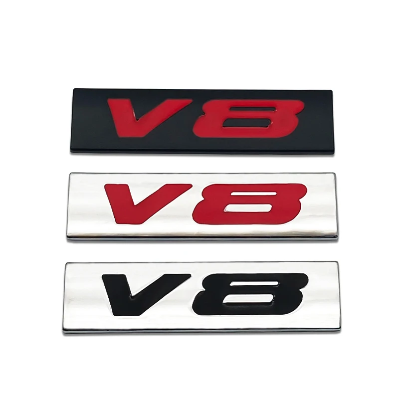 Металлическая Эмблема двигателя V8 автомобильная наклейка внедорожник крыло