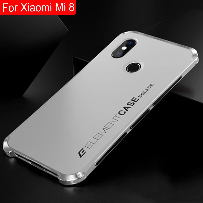 Металлический каркас телефона чехол для Xiaomi mi 8 тонкий жесткий Alu mi nium Hybrid PC Shell для Xiaomi mi 8 Чехлы для Xiaomi mi 8 Funda