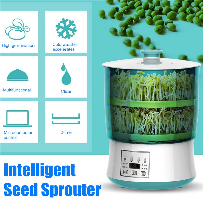 Домашняя интеллектуальная машина для выращивания бобов 2/3 слоев термостат
