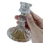 Стеклянный конусный подсвечник, декоративный подсвечник, Современный хрустальный подсвечник, Прямая поставка