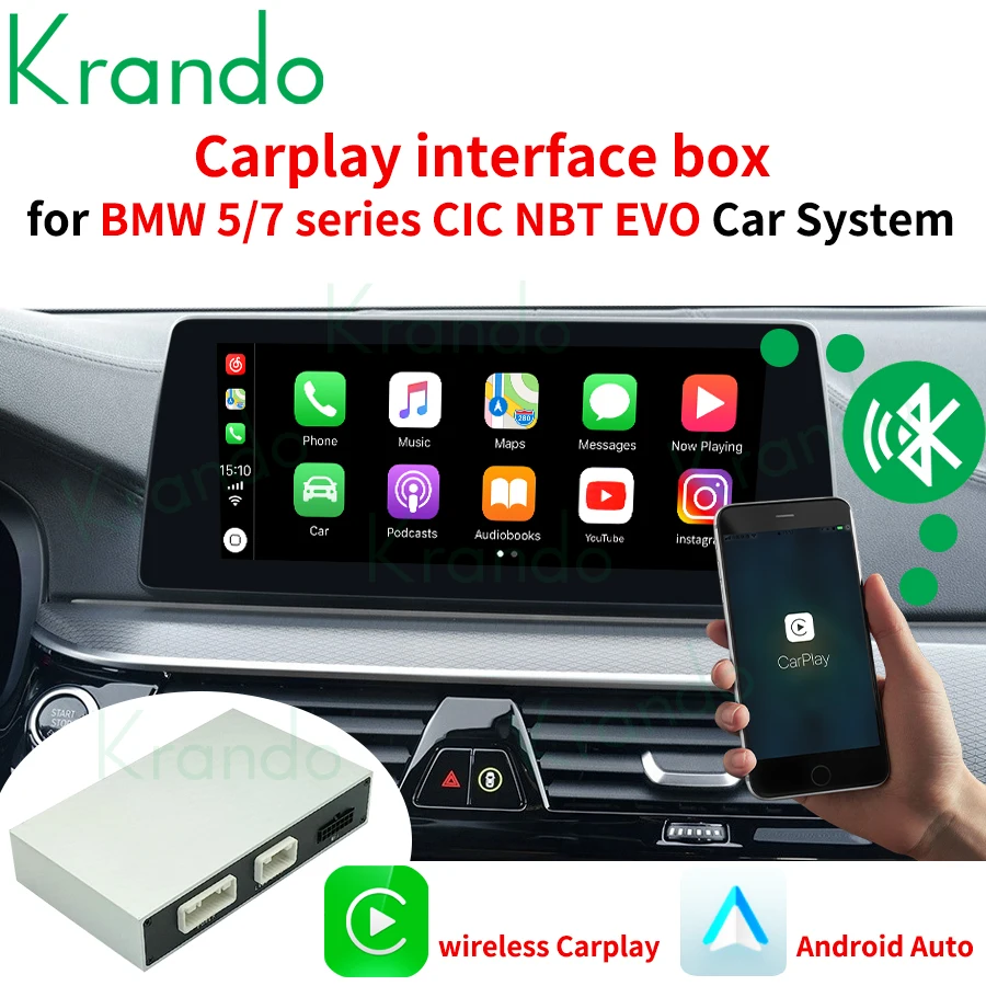 Krando Android Автоматическая беспроводная Apple CarPlay интерфейсная Модифицированная