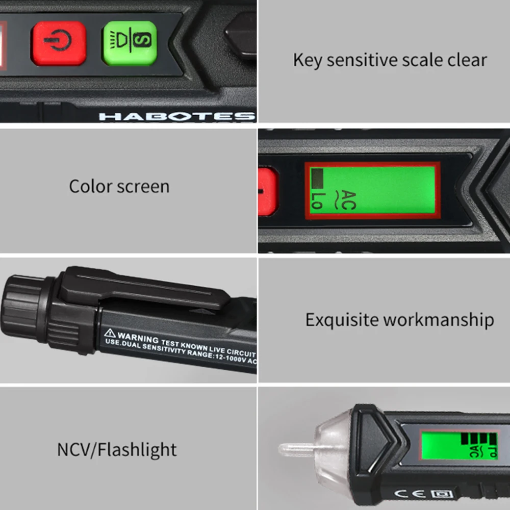 KKmoon портативный бесконтактный Тестер Напряжения переменного тока в форме ручки V