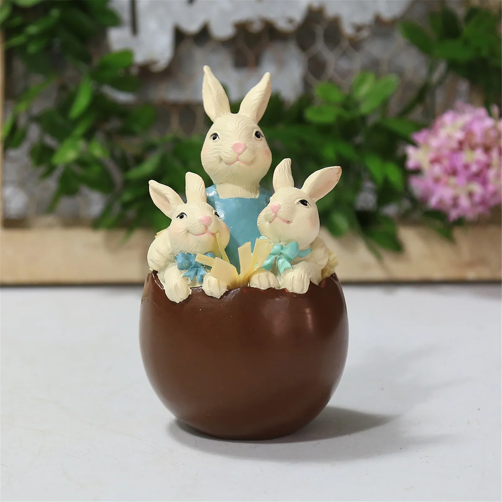Пасхальные шоколадные яичной скорлупы декоративное украшение &quotКролик&quot