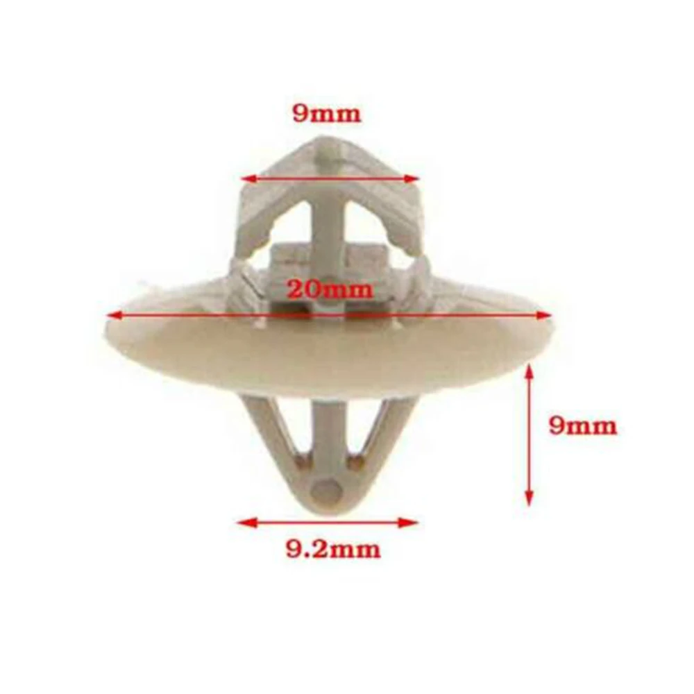 

100PCS Fixing Clips Rivets Retianer Accessory Car Door Moulding Fastener Trim FOR Opel/Vauxhall Parts Replacement High Quality