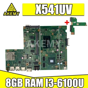 akemy new for asus x541uvk x541uj x541uv x541u f541u r541u motherboard laptop motherboard w 8gb rami3 6100u gt940m free global shipping