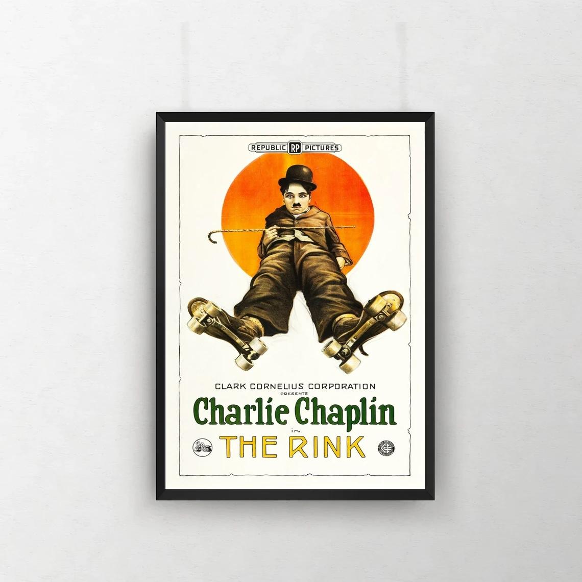 Каток кино плакат холст печать Классическая Ретро винтажная настенная живопись