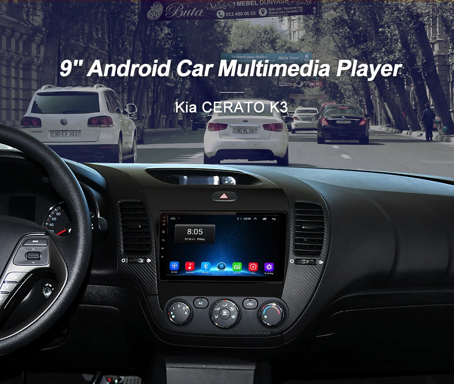 Junsun V1 2G+ 32G Android 9,0 DSP для Kia Cerato K3 2013 автомобильный Радио Мультимедиа Видео плеер навигация gps RDS 2 din dvd