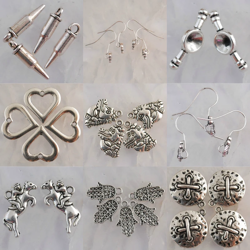 

Alloy Metal Tibetan Silver Color Pattern Pendant Settings Frame Connector Spacer Beads Design Charms Accessories Translation Diy