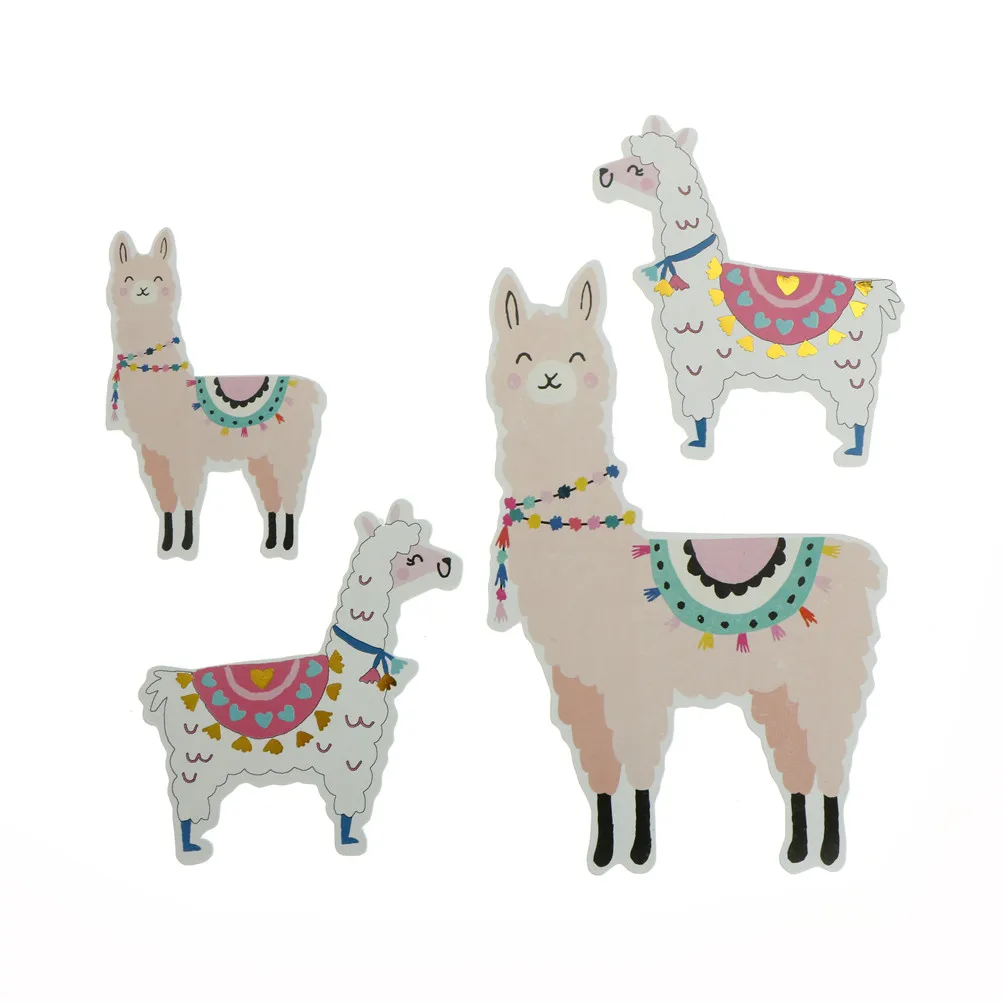 50 шт. замечательные яркие Альпака картон штампованных наклейки для Скрапбукинг