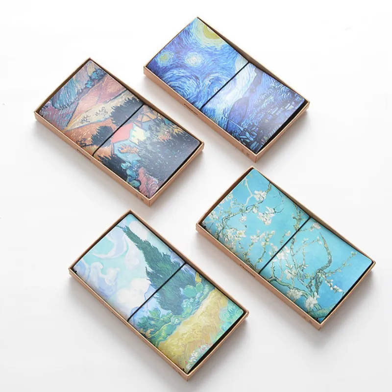 

Vincent Van Gogh Notebook Starry Night Interactive Animation Planner Office Stationery Gift for Students