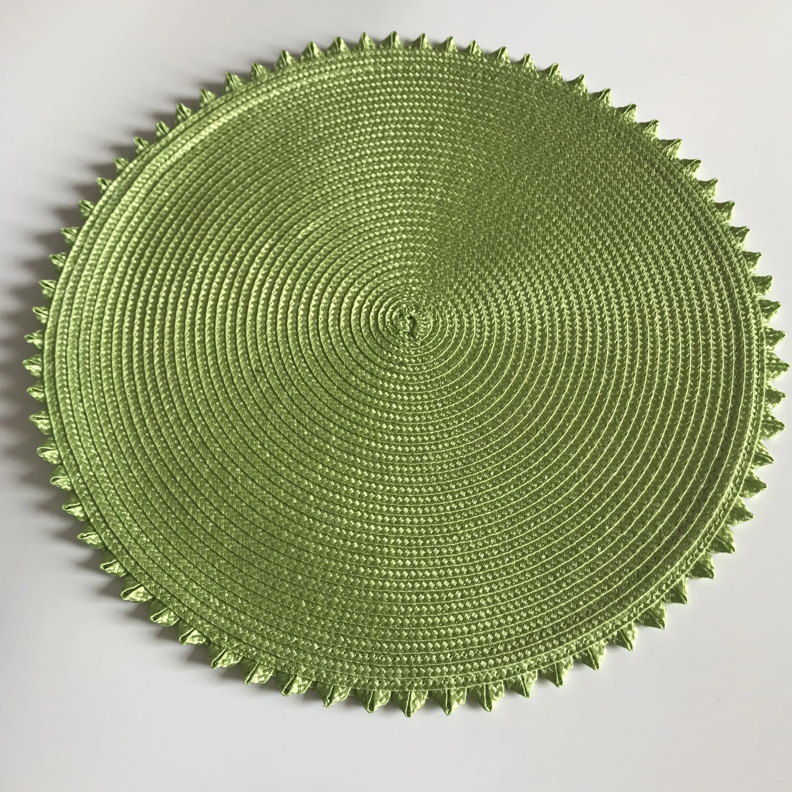 Round Weave Placemat Table Mats Europe Style Dining Napkin Pads Non-Slip Heat Resistant Coaster Cushion Kitchen Party Decoration | Дом и сад