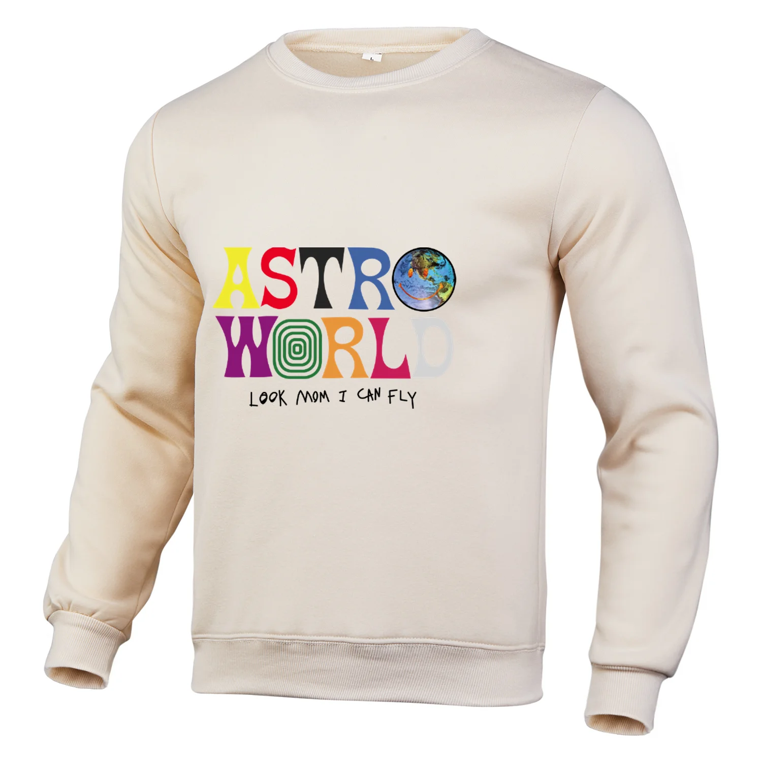 

New Spring And Autumn Alphabetic Print And Plush Round Collar Sweater For Men And Women SportsLeisure Fitness Loose Sweaters