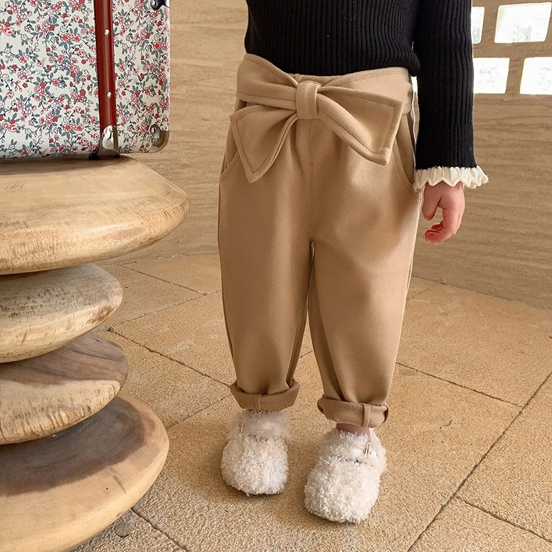 

Флисовые штаны для девочек, зимние штаны для девочек, теплые модные детские штаны, зимняя одежда для маленьких девочек, детские длинные штан...