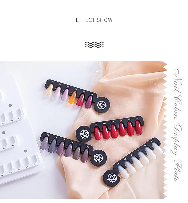 24 Сетки Съемный магнит накладные ногти дизайн гель лак цветная карта Таблица