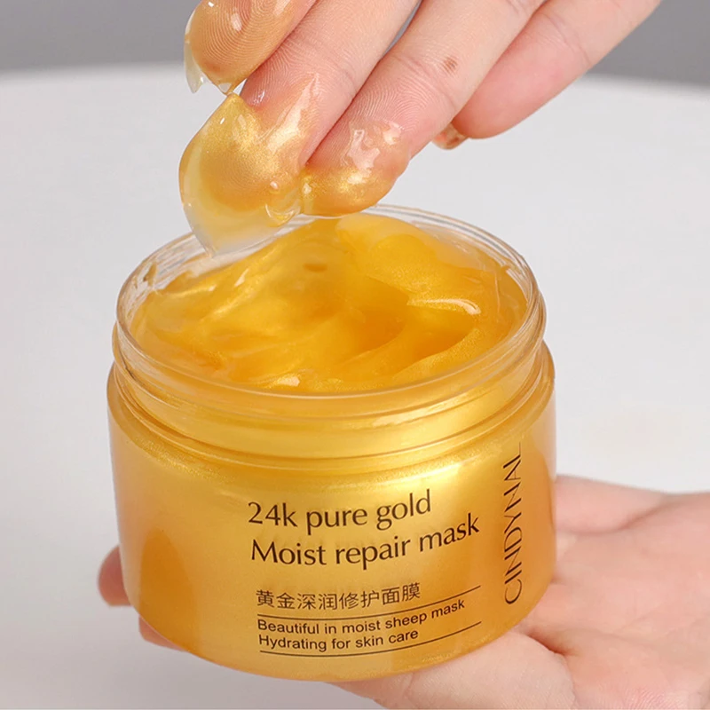 

120g Face Cream Collagen Anti-Wrinkle 24k Gold Serum Cream Sleeping Mask Whitening Facial Cream Moisturizing Anti-aging