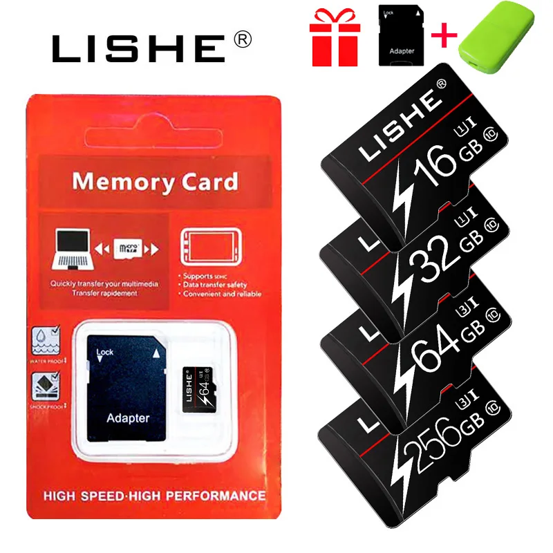 

High Speed Memory Card 16GB 32GB 64GB 128GB Class 10 carte sd card SDXC/SDHC flash drive mini TF Cards for Cell Phones/Cameras