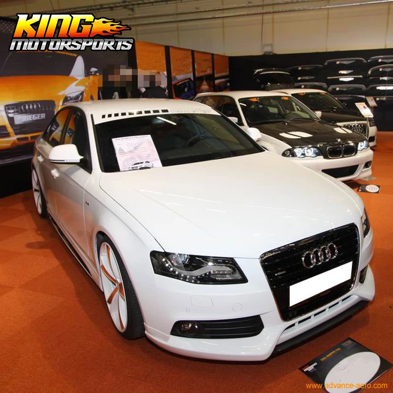 Подходит для AUDI A4 B8 2009 2012 годов передний бампер спойлер искусственная