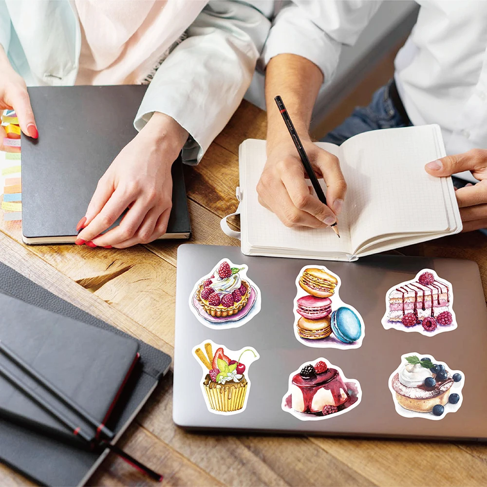 1050100pcs cute pink style cake cartoon stickers aesthetic laptop guitar phone bike luggage graffiti sticker decal kid toy free global shipping