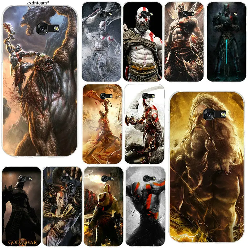 God of War Kratos Art Силиконовые мягкие прозрачные телефонные чехлы из ТПУ для Samsung Galaxy A3