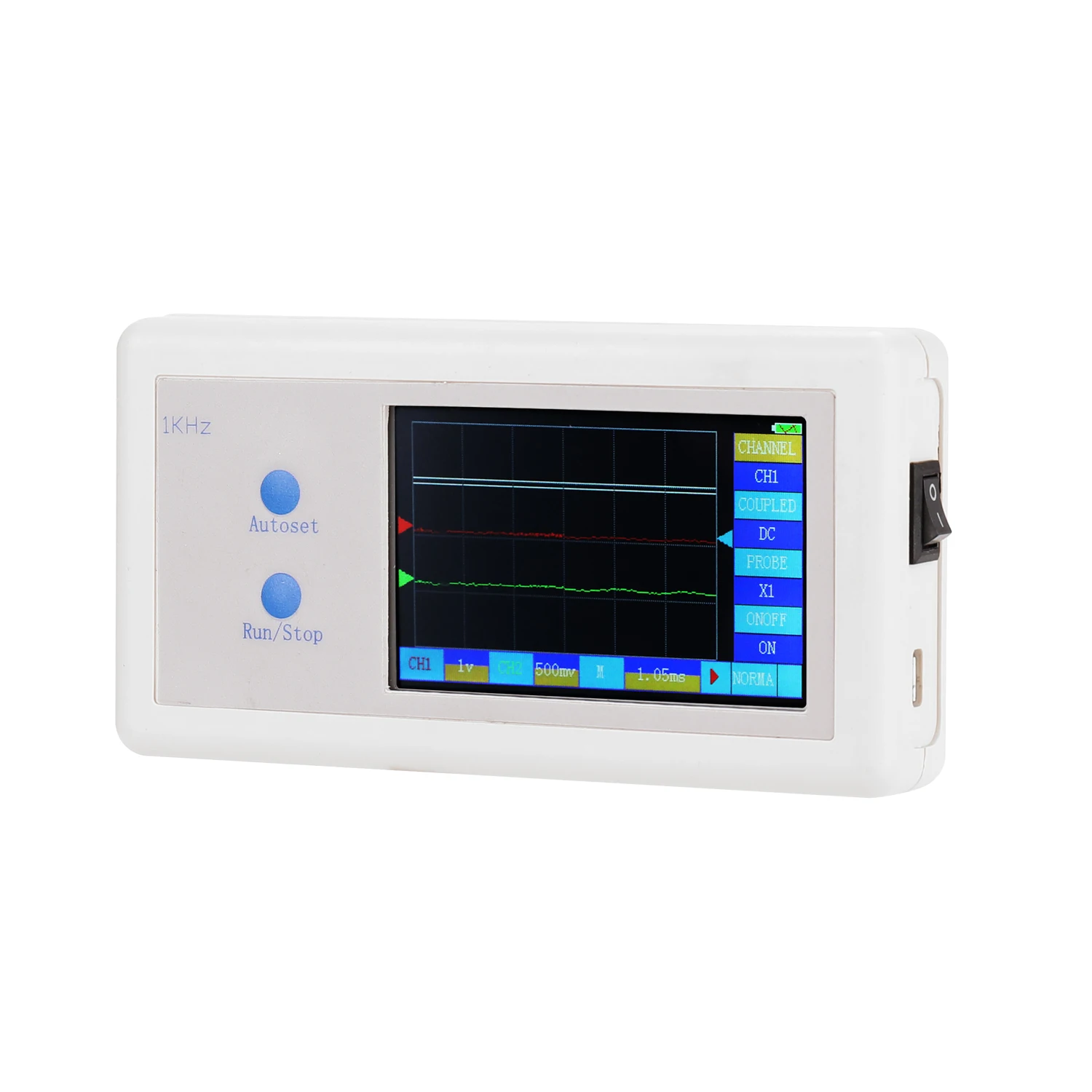 D602 200KHz 2CH Mini Portable Pocket-Sized Handheld Touched Panel LCD Digital Display Oscilloscope | Инструменты