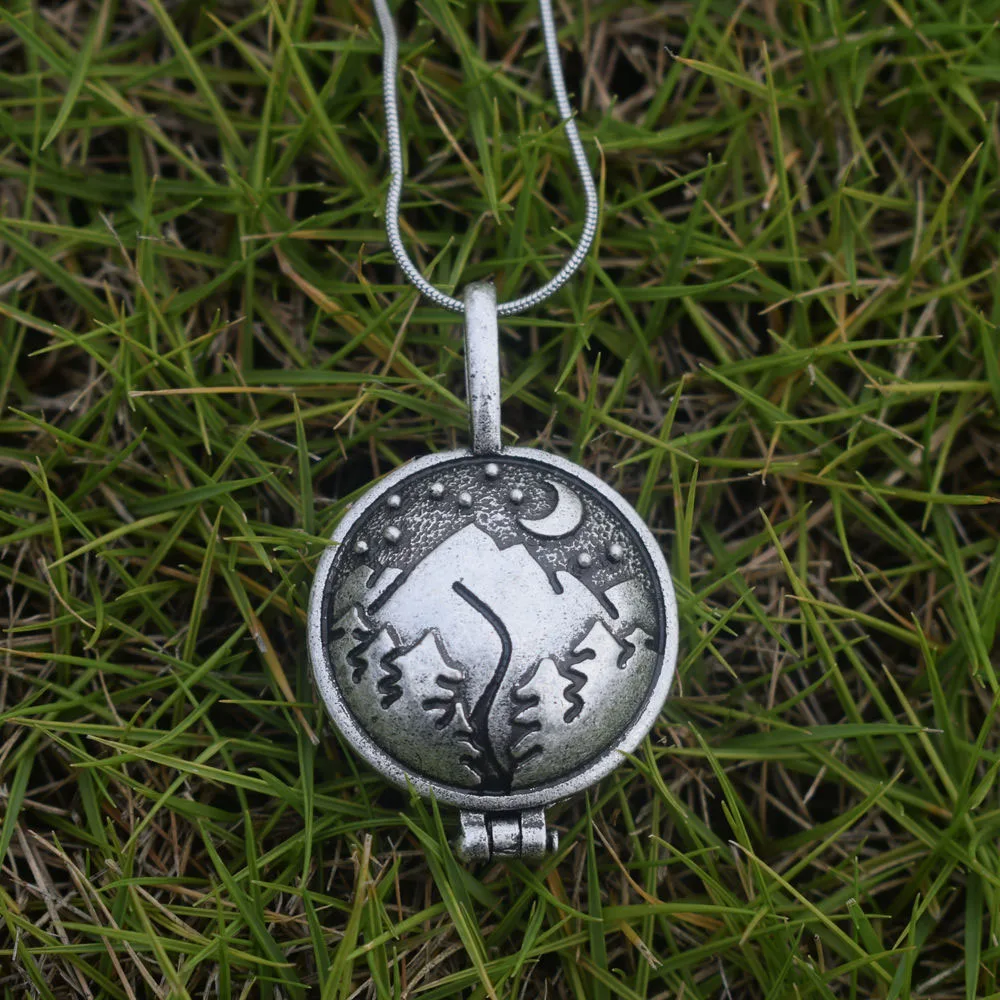 10 шт горный медальон ожерелье кулон с фото луна Ювелирные изделия фотографиями |