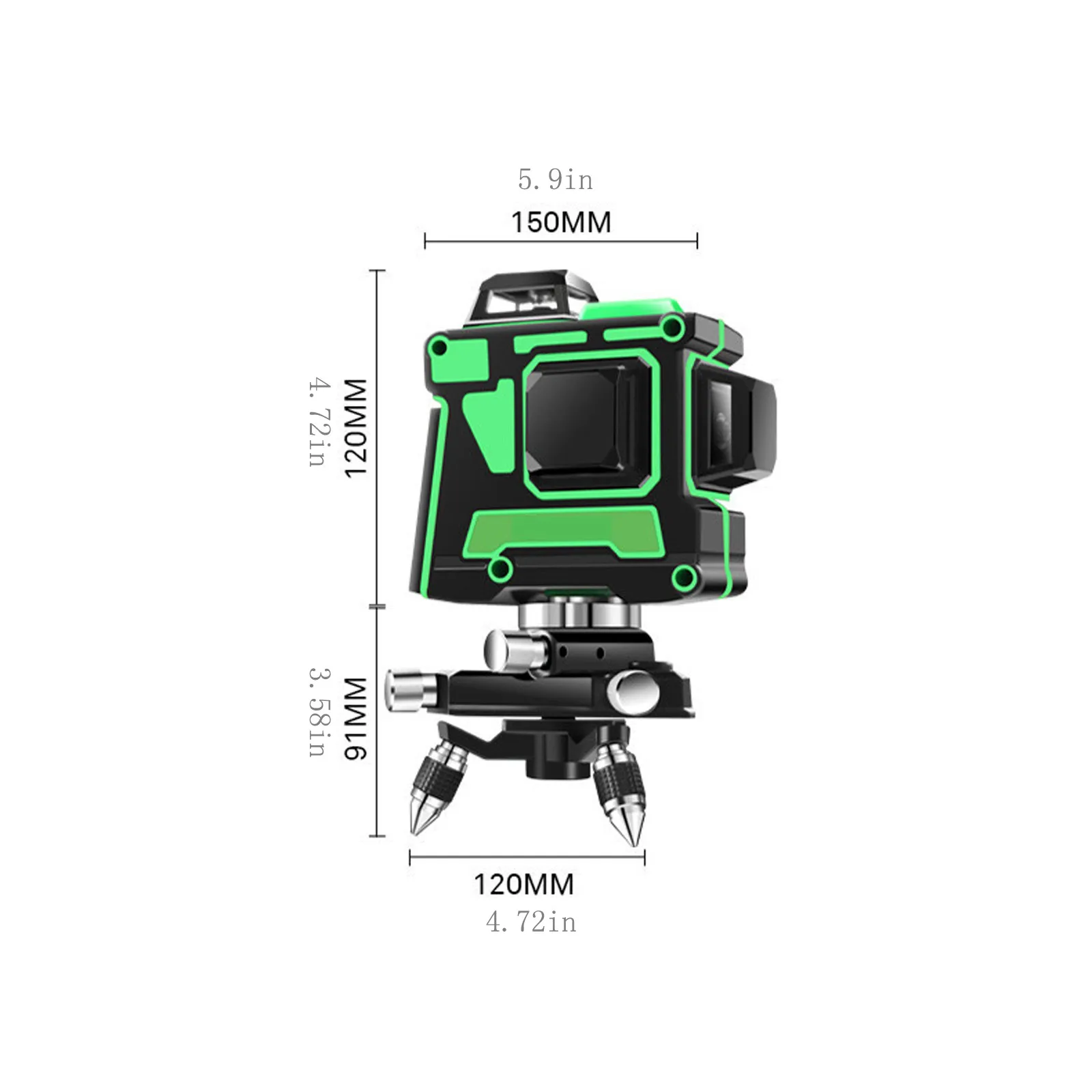 Лазерный 3d уровень 12 линий мощный светильник цифровой дисплей 360 °