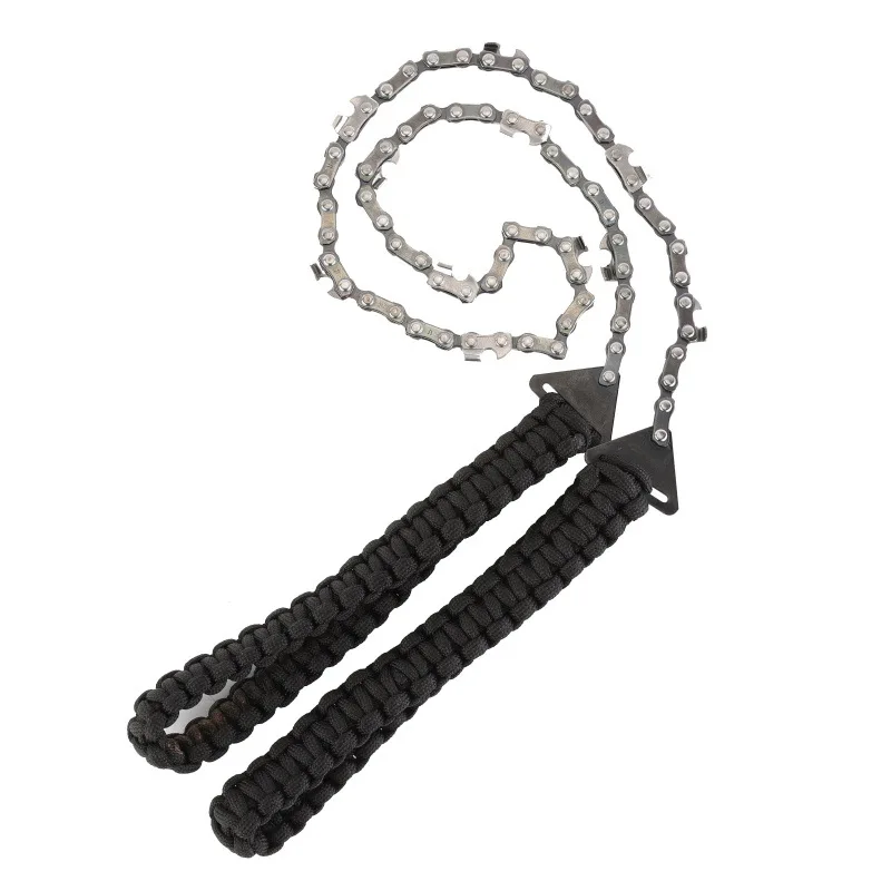

Outdoor Umbrella Rope Hand Zipper Saw Garden Logging Chain Saw Convenient Folding Outdoor Survival Wire Saw